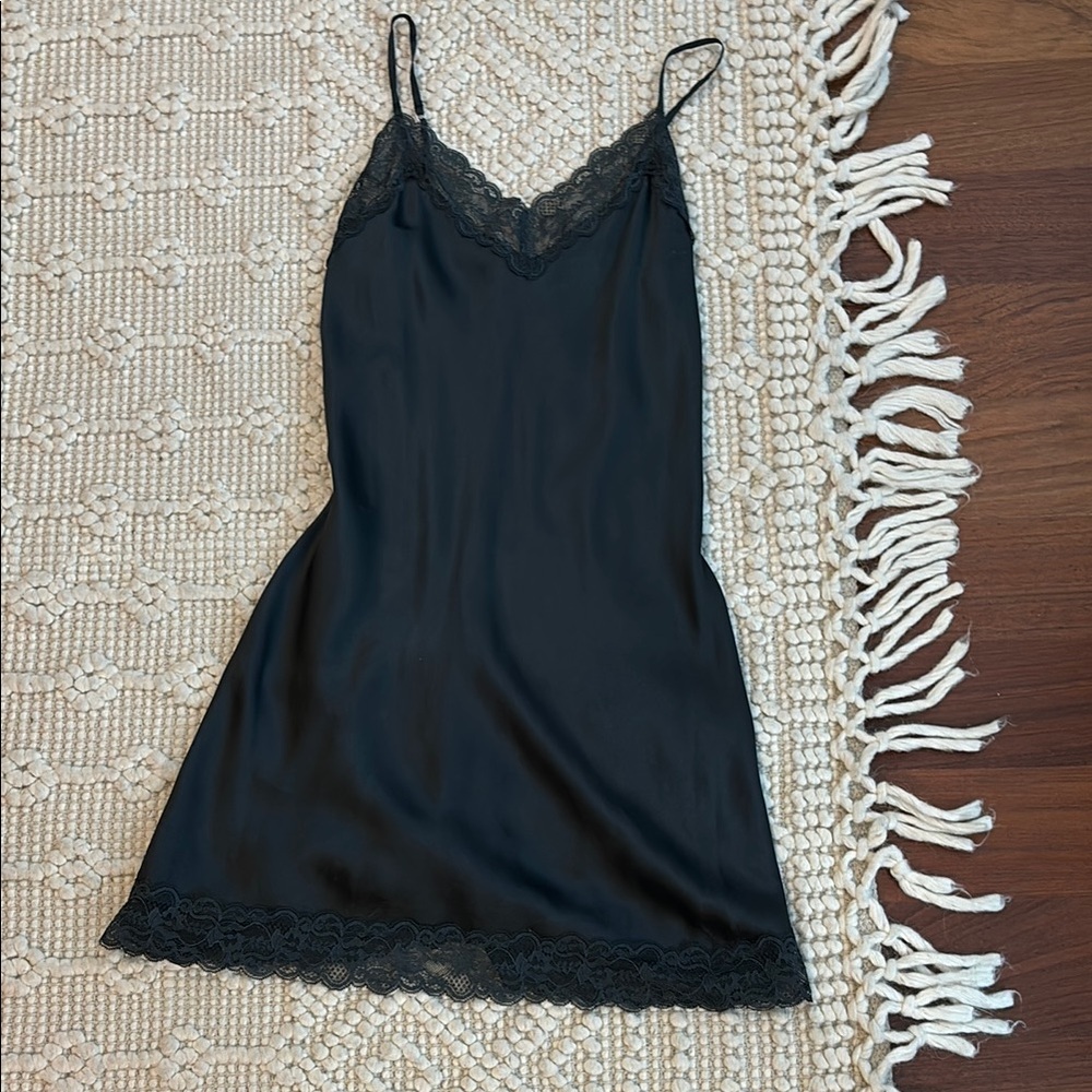 Intimissimi Black Lace Chemise Slip